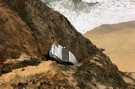 CHP investigating cause of car going over Highway 1 cliff